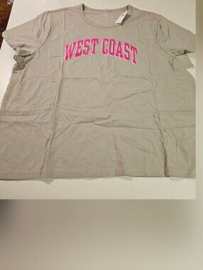 Womens "West Coast" Short Sleeve Tee From Gap NWT Size XXL